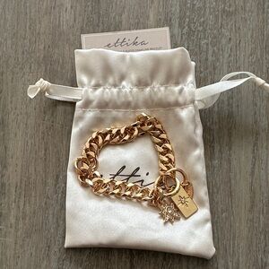 Ettika Gold Chain Bracelet with Charms